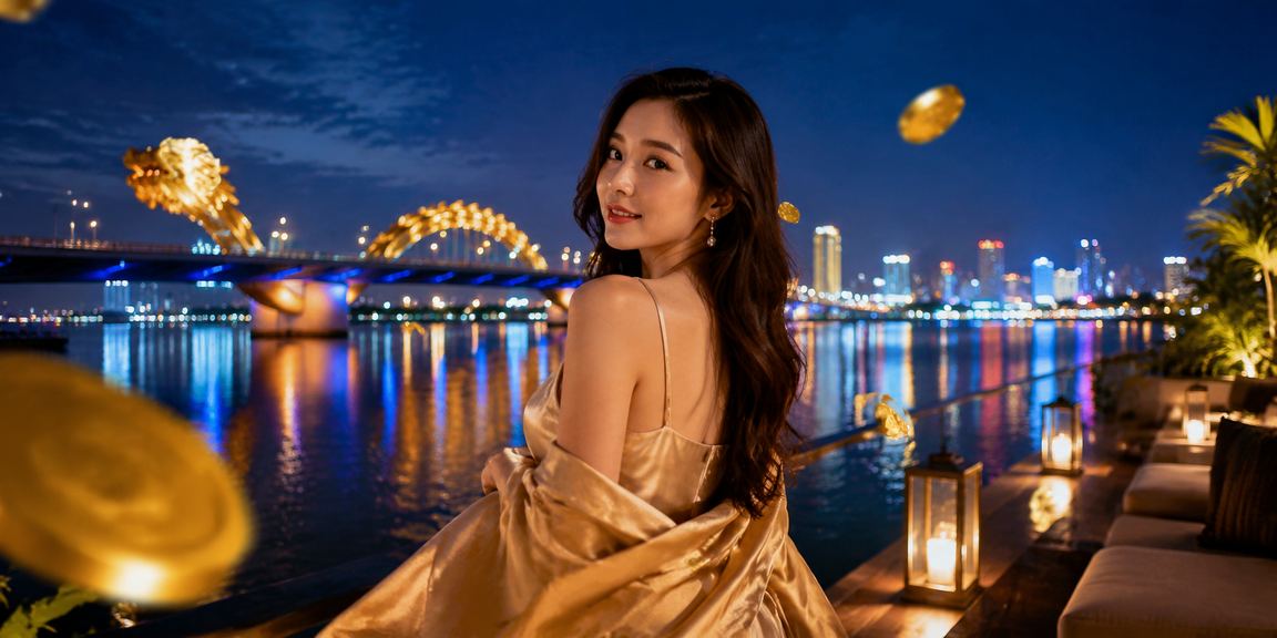 Người chơi Baccarat trực tuyến tại Đà Nẵng với khung cảnh bờ biển thư giãn