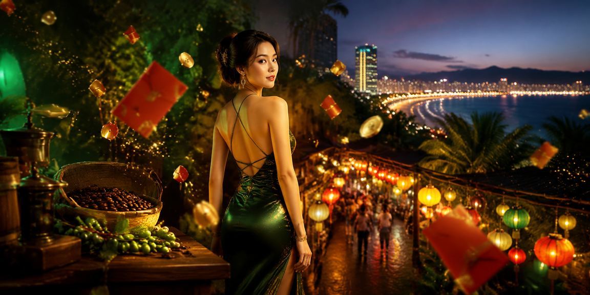 Người chơi tại Đà Nẵng nhận thưởng xổ số và uống cà phê buổi sáng bên bờ biển
