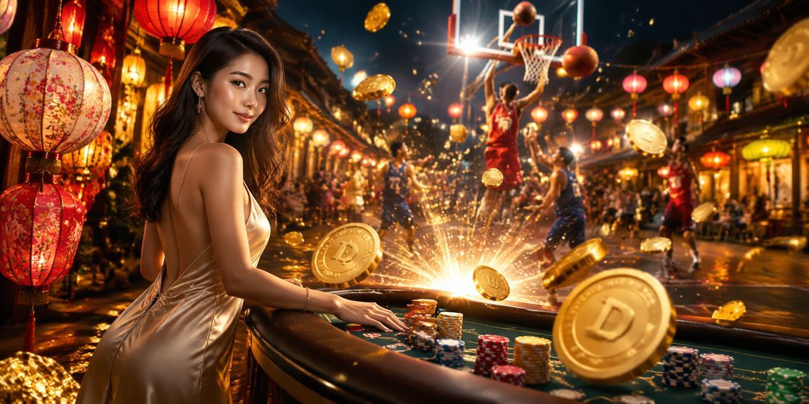 Cá cược bóng rổ bên ánh đèn lồng Hội An trong dịp lễ hội đêm