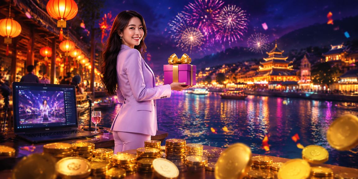 Không khí lễ hội Huế với đèn lồng và các trò chơi may mắn truyền thống